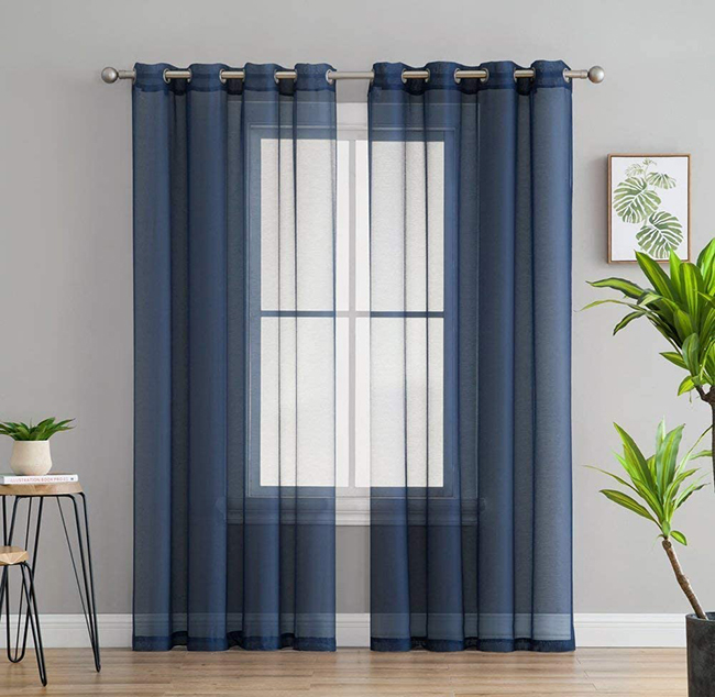 Export quality net curtains blue