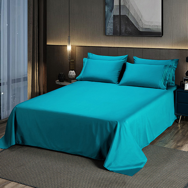 Plain velvet bed sheet zink