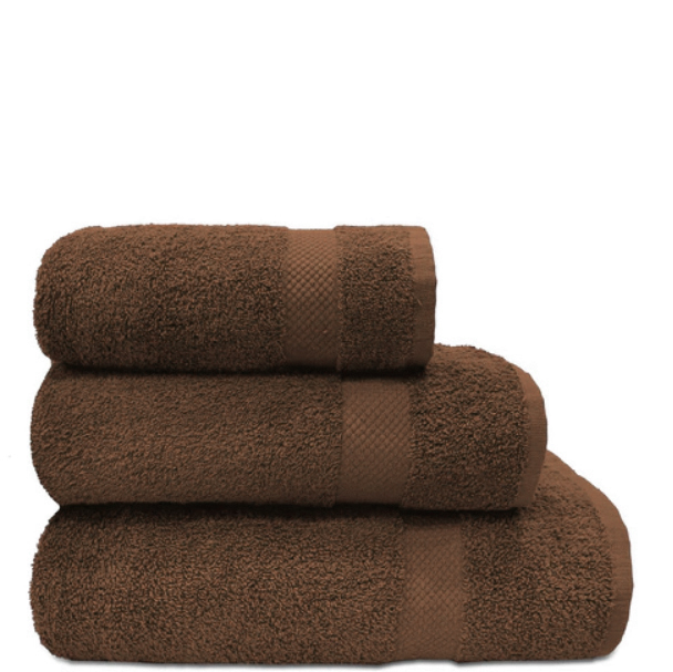 Terry cotton towel brown