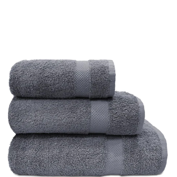 Terry cotton towel grey