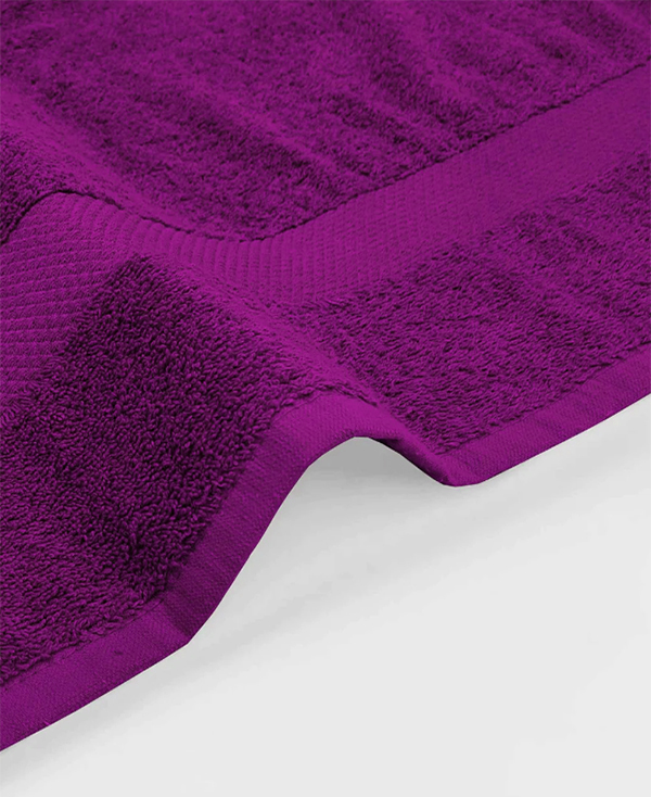 Terry cotton towel purple 1