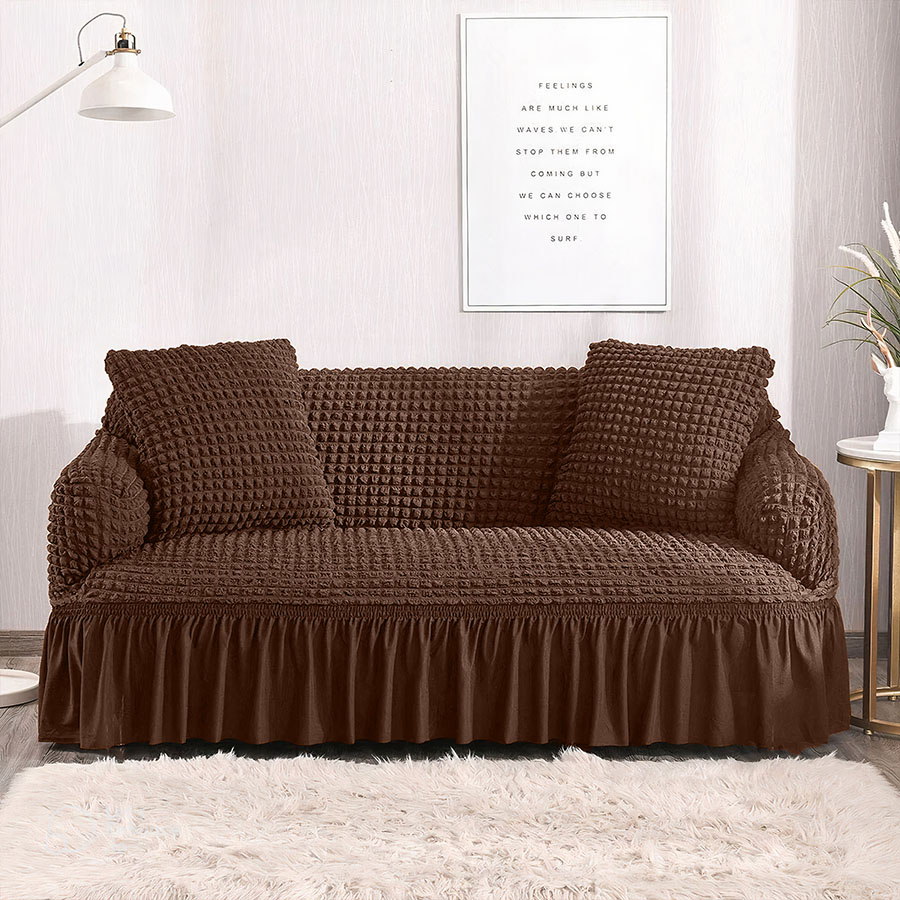 BUBBLE SOFA COVER BROWN