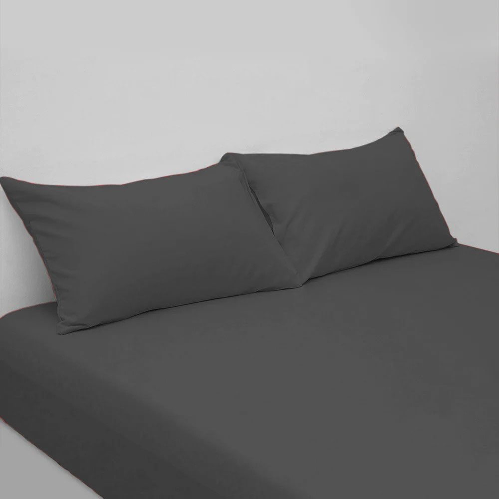 COTTON FITTED SHEET BLACK