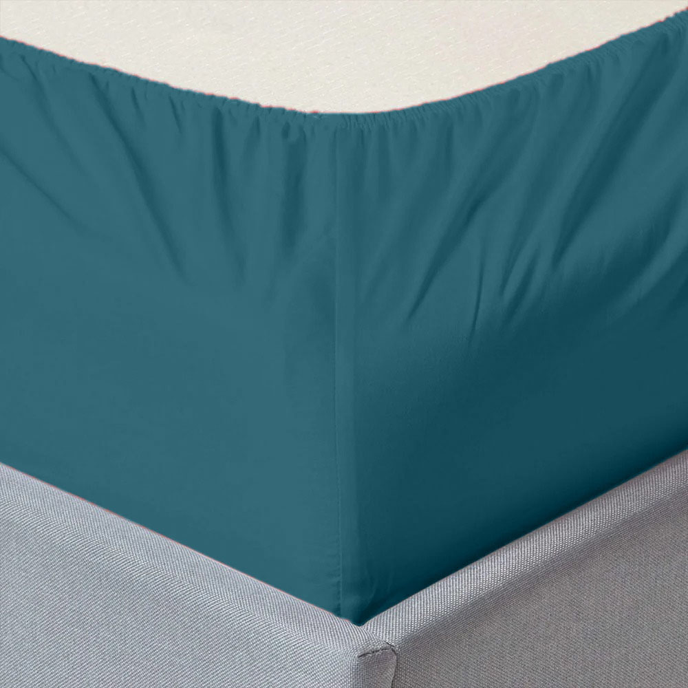 COTTON FITTED SHEET ZINC