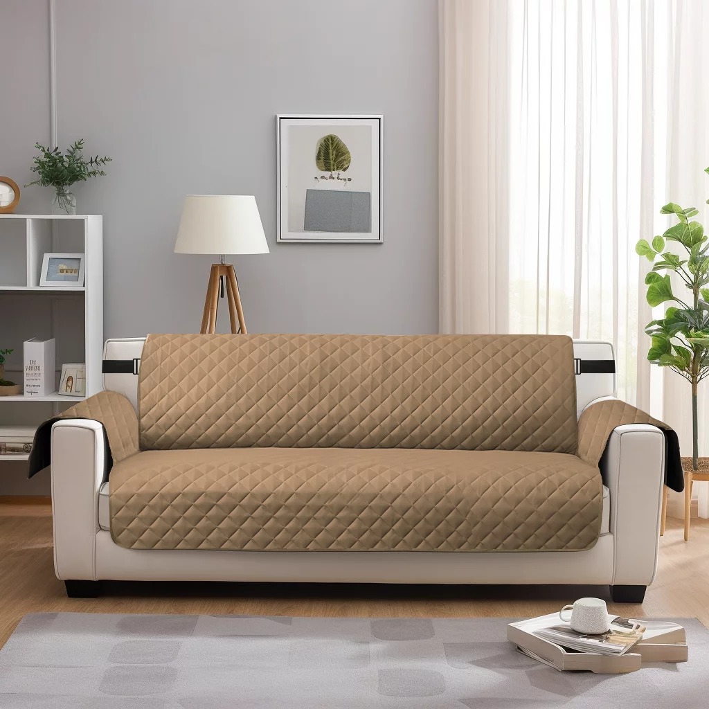 ULTRASONIC WATERPROOF SOFA RUNNER-BEIGE