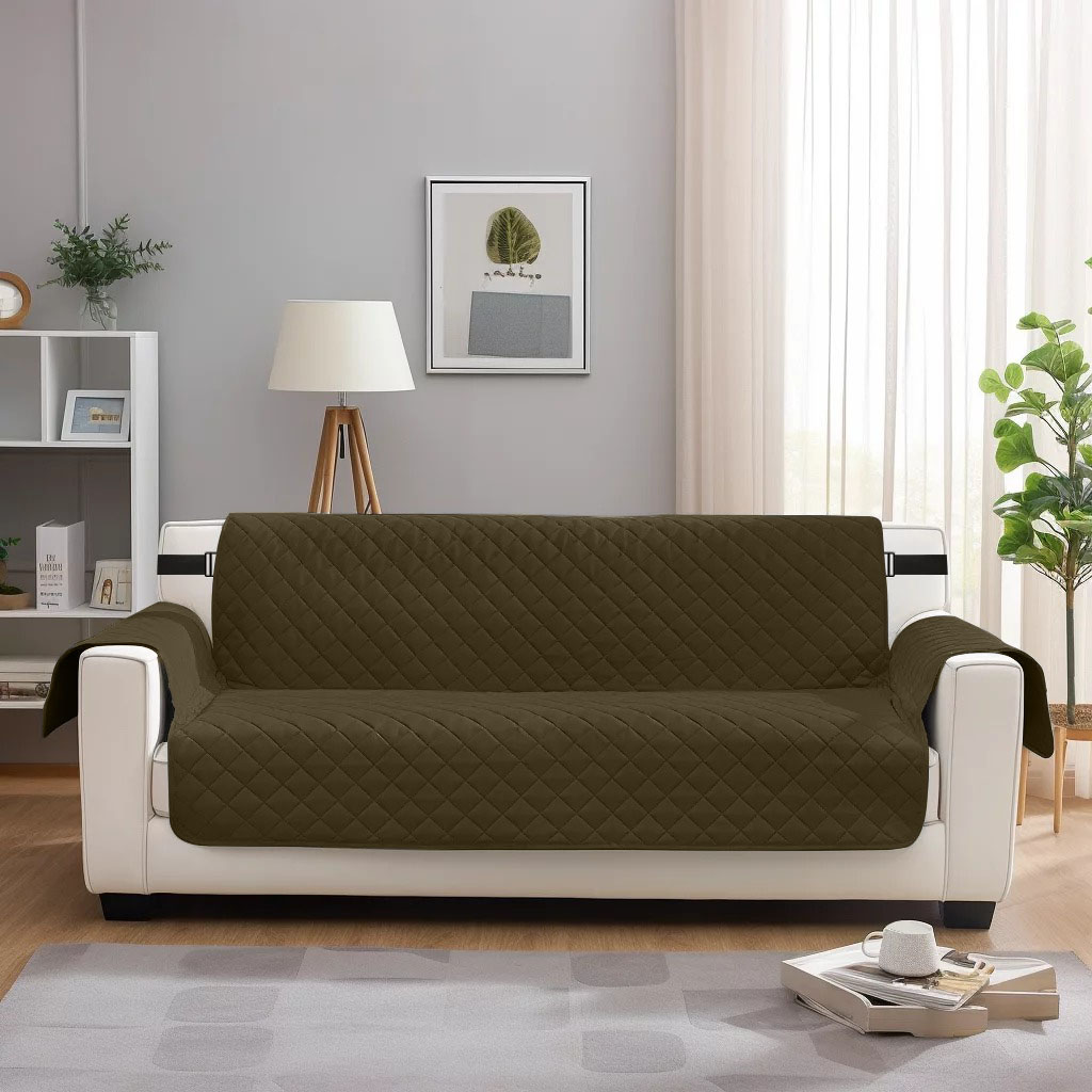 ULTRASONIC WATERPROOF SOFA RUNNER- BROWN