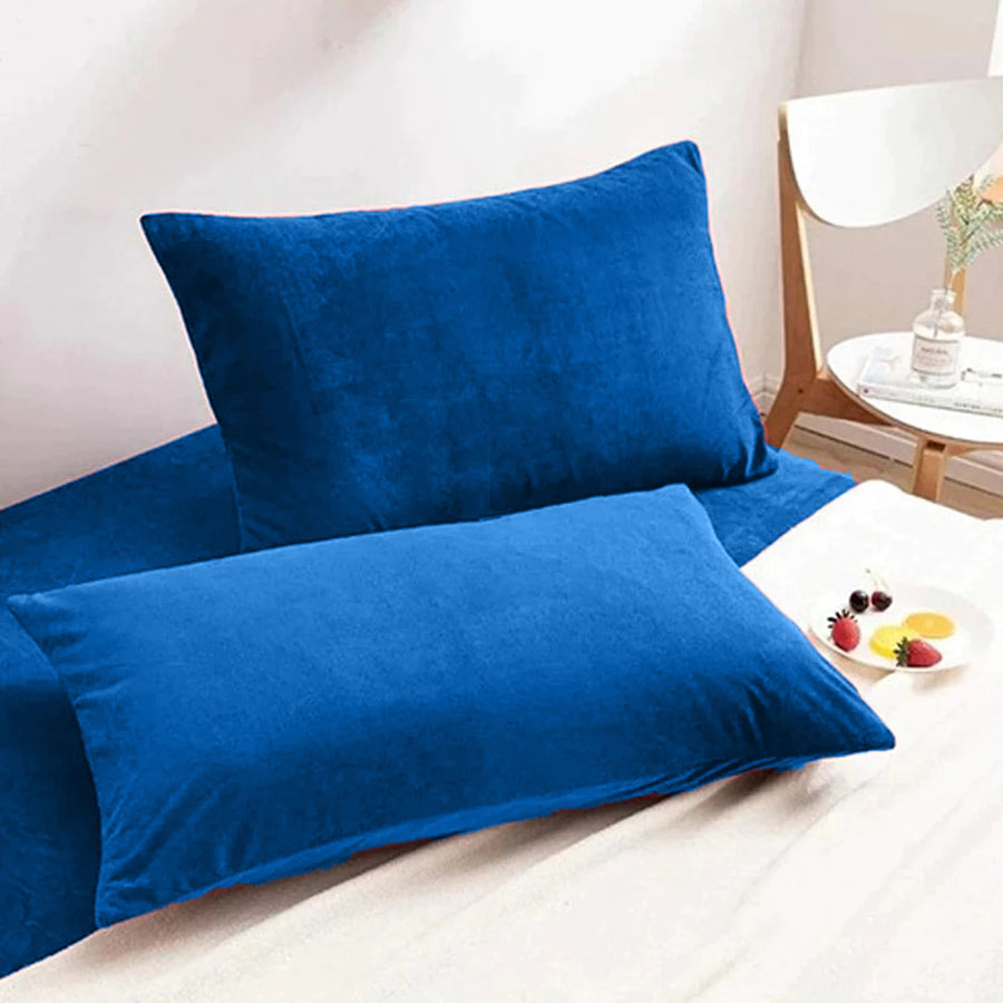 VELVET PILLOW COVERS ROYAL BLUE